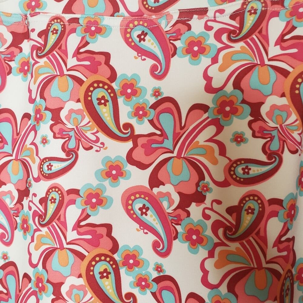Maggie Lane golf skirt skort set and shirt paisley pink size medium and small - Picture 12 of 12